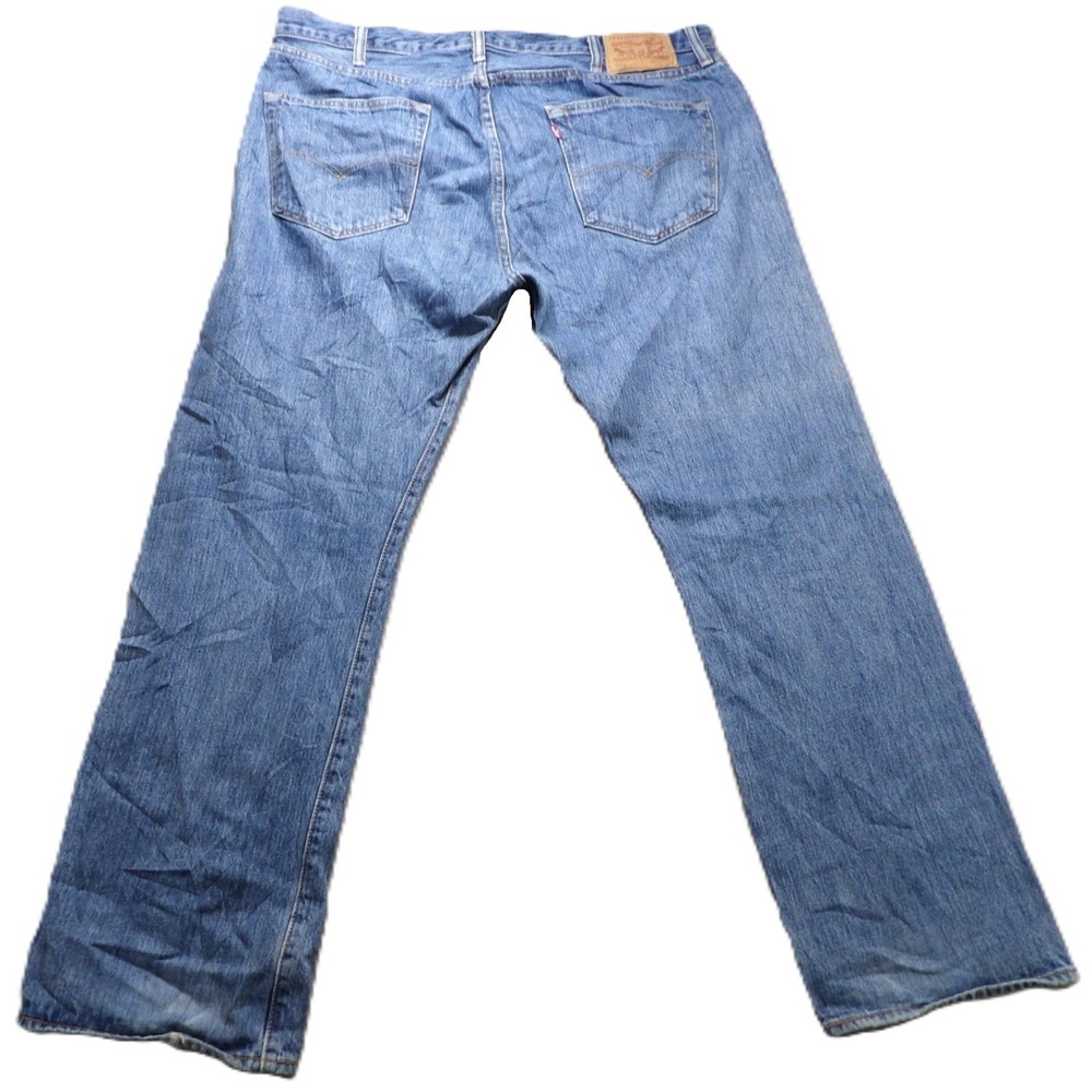 Levi's 501 Men W38 L29 Original Fit Button Fly Medium Wash Blue Straight Jeans